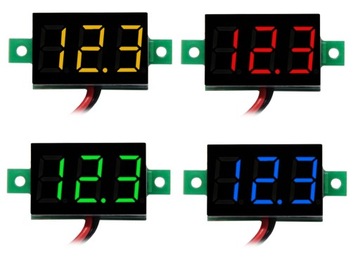 Светодиодный вольтметр 3-30В постоянного тока 0,36