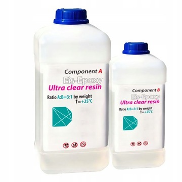 Żywica JUBILERSKA TRANSPARENTNA bezbarwna do odlewów Eis-Epoxy 0,6 kg
