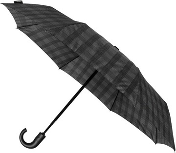 PARASOL MĘSKI W KRATĘ, AUTOMATYCZNY, SKŁADANY bardzo elegancki IMPLIVA