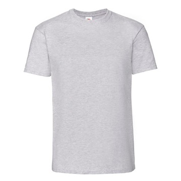 FRUIT OF T-SHIRT KOSZULKA MĘSKA RINGSPUN GREY L