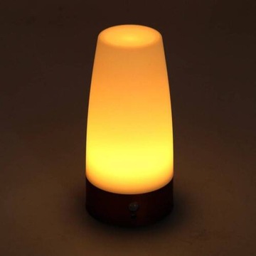 СВЕТОДИОДНАЯ НАСТОЛЬНАЯ ЛАМПА НА АККУМУЛЯТОРЕ, ТЁПЛЫЙ БЕЛЫЙ С ДАТЧИКОМ ДВИЖЕНИЯ