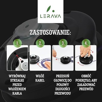 Головка для струнной косилки Lerava универсальная - M10 x1,25 + БЕСПЛАТНО