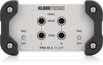 DI 20P Di-box pasywny stereo z transformatorem Midas Klark Teknik