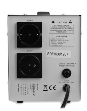 СТАБИЛИЗАТОР НАПРЯЖЕНИЯ ТОКА AVR 2000ВА для генератора