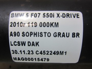 BMW 5 F07 550I X-DRIVE F01 750I 530D HŘÍDEL HNACÍ URYCHLOVAČE 4X4 7563464