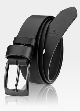 КОЖАНЫЙ РЕМЕНЬ МУЖСКОЙ ДЛЯ БРЮК Стивенса, ЧЕРНЫЙ Q1