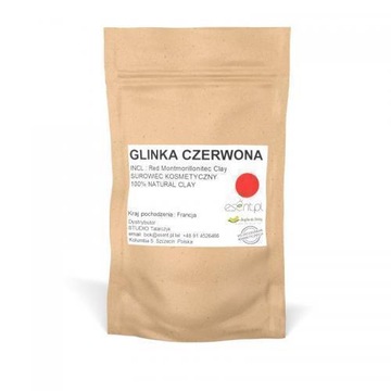 Francuska GLINKA CZERWONA, 100 g, certyfikowana ECOCERT