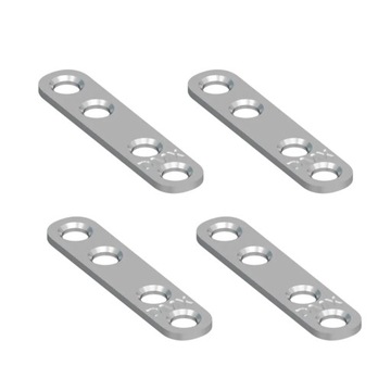 ŁĄCZNIK PROSTY 77x13x2,0 MM OCYNK 4SZT