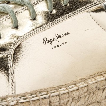 PEPE JEANS TENISÓWKI ESPADRYLE ANDY METAL (41)