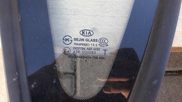 KIA SOUL I 08-13 SKLO (OKNO) RYCHLA KAROSERIE LEVÝ ZADNÍ