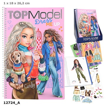 ТОП-МОДЕЛЬ СКЕТЧБУК DRESS ME UP FASHION + НАКЛЕЙКИ