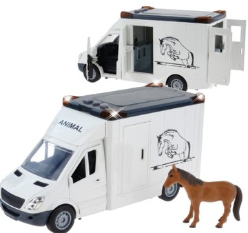 AUTO DO PRZEWOZU TRANSPORTU KONI + FIGURKA