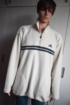 Bluza polarowa XL XXL ciepła Adidas z polaru sportowa polar gruby retro