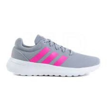 Różowe Szare Tkanina Buty Sportowe Adidas r.38