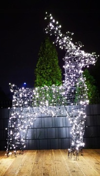 3D LED ОЛЕНЬ 1000 МЕГА БОЛЬШОЙ XXXL 220см