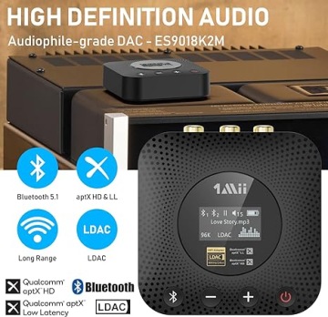 1Mii B06HD+ Домашний стереоресивер Hi-Res Bluetooth 5.1 с LDAC