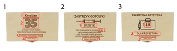 ZASTRZYK GOTÓWKI PREZENT PUDEŁKO NA URODZINY
