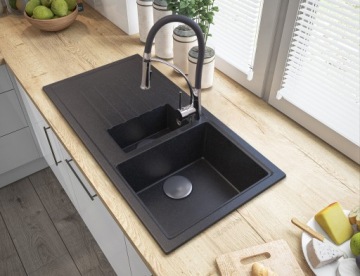 NEXO BLACK KITCHEN смеситель с выдвижным изливом