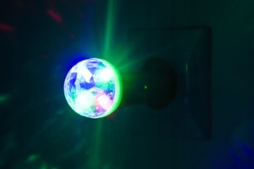 Kula dyskotekowa disco USB z czujnikiem dźwięku