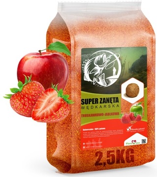 ZANĘTA WĘDKARSKA FEEDER NA RYBY KARPIA LESZCZ TRUSKAWKA JABŁKO