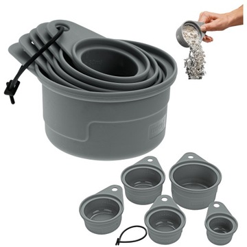 КУХОННЫЕ МЕРКИ x 5 шт. Силиконовые чашки LURCH