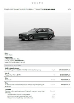 Volvo V60 II  2026 VOLVO V60 T6 PLUG-IN AWD PLUS DARK, zdjęcie 9