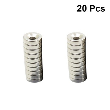 20 SZT. MOCNY TRWAŁY PIERŚCIEŃ MAGNETYCZNY 10X3MM MAGNES Z ŁBEM STOŻKOWYM OKRĄGŁY R