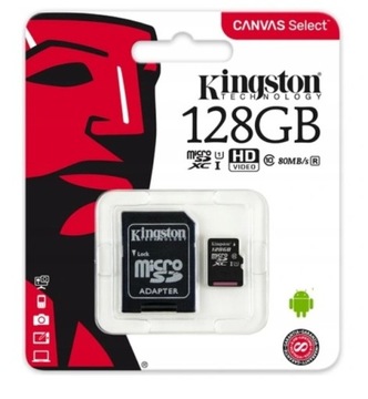 KINGSTON KARTA MICROSD 128GB MICRO CL10 ADAPTER SD