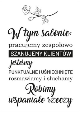 Плакат для салона красоты 70х50 К09