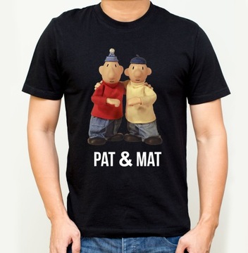 KOSZULKA SĄSIEDZI NADRUKIEM T-SHIRT ŚMIESZNY Prezent DLA SĄSIADA PAT I MAT