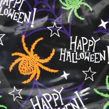 HALLOWEEN бумажные тарелки, набор из 8 шт., ПАУКИ, Ø21см