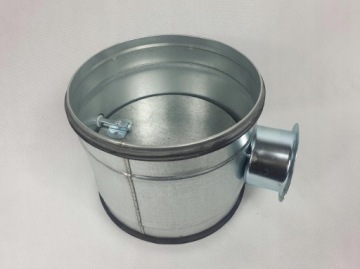 125 ДРОССЕЛЬ с прокладкой ОЦИНКОВАННЫЙ SPIRO РУЧНОЙ