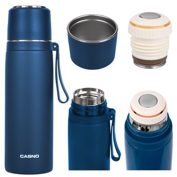 Termos stalowy z kubkiem CASNO 500 ml