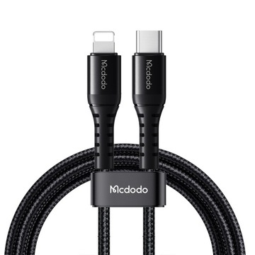 MCDODO КОРОТКИЙ КАБЕЛЬ LIGHTNING USB-C ДЛЯ БЫСТРОЙ ЗАРЯДКИ ДЛЯ IPHONE 13 14 20 СМ