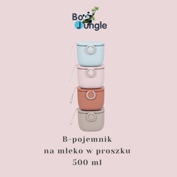 Потому что контейнер для молока джунглей 500 мл розовый