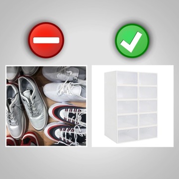 10 x КОРОБКА-ОРГАНИЗАТОР ДЛЯ ОБУВИ С ОТКРЫТКАМИ НАБОР КОРОБОК ДЛЯ ГАРДЕРОБА