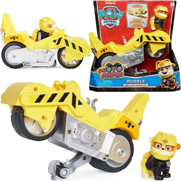 PSI PATROL RUBBLE FIGURKA I MOTOCYKL MOTO PUPS