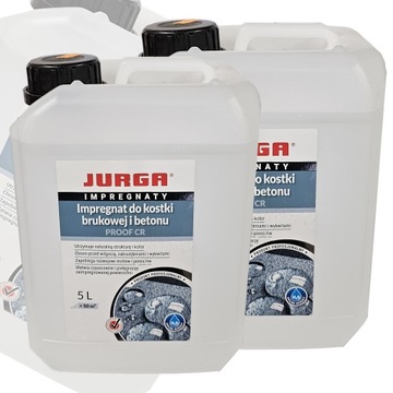 Impregnat do Kostki Brukowej Hydrofobowy PROOF CR 5L JURGA Zestaw 2szt