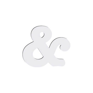 Декоративная буква из МДФ для сублимации, 10 см.