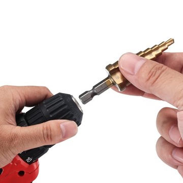 СВЕРЛА СТУПЕНЧАТЫЕ КОНИЧЕСКИЕ СВЕРЛА HSS 4-32мм ДЛЯ МЕТАЛЛА ПЛАСТИКОВОГО ЛИСТА НАБОР 3 шт.