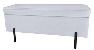 Nowoczesna pufa z pojemnikiem - 110 cm