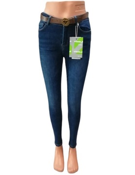Spodnie Jeans Damski Rurki PUSH - UP M.SARA - 30