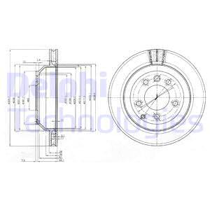 BG3775C ТОРМОЗНОЙ ДИСК DELPHI