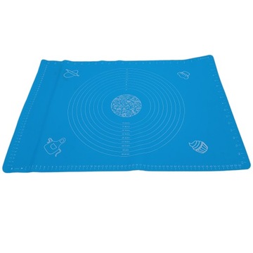 СИЛИКОНОВАЯ ДОСКА БОЛЬШОЙ СКЛАДНОЙ ПРОТИВОСКОЛЬЖАЮЩИЙ КОВР ДЛЯ ТОРТА 65 Х 45 СМ