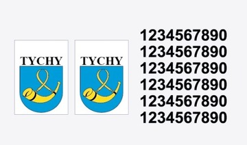 Маркировка ТАКСИ Тыхы - наклейки из фольги