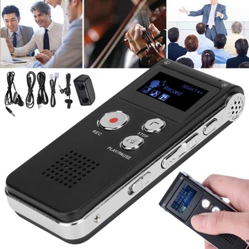 ЦИФРОВОЙ ДИКТОФОН 8 ГБ, ПОДДЕРЖИВАЮЩИЙ 25 ЯЗЫКОВ SK-012