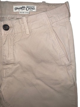 Spodnie damskie chino WRANGLER beżowe 30/34