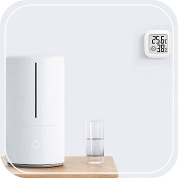 ЭЛЕКТРОННЫЙ КОМНАТНЫЙ ТЕРМОМЕТР ЦИФРОВОЙ ГИГРОМЕТР МЕТЕОСТАНЦИЯ + БАТАРЕЯ