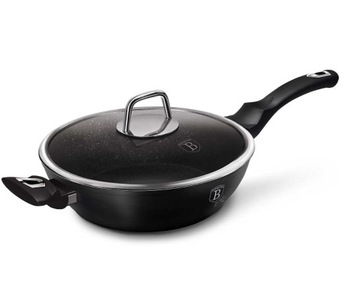 PATELNIA GRANITOWA 28cm BERLINGER HAUS BH-7099 BLACK SILVER - idealna