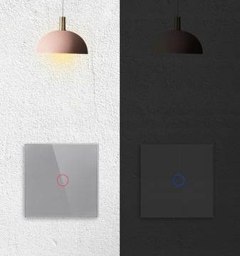 Сенсорное стекло LED ВЫКЛЮЧАТЕЛЬ СВЕТА fi60 Single Grey APPIO